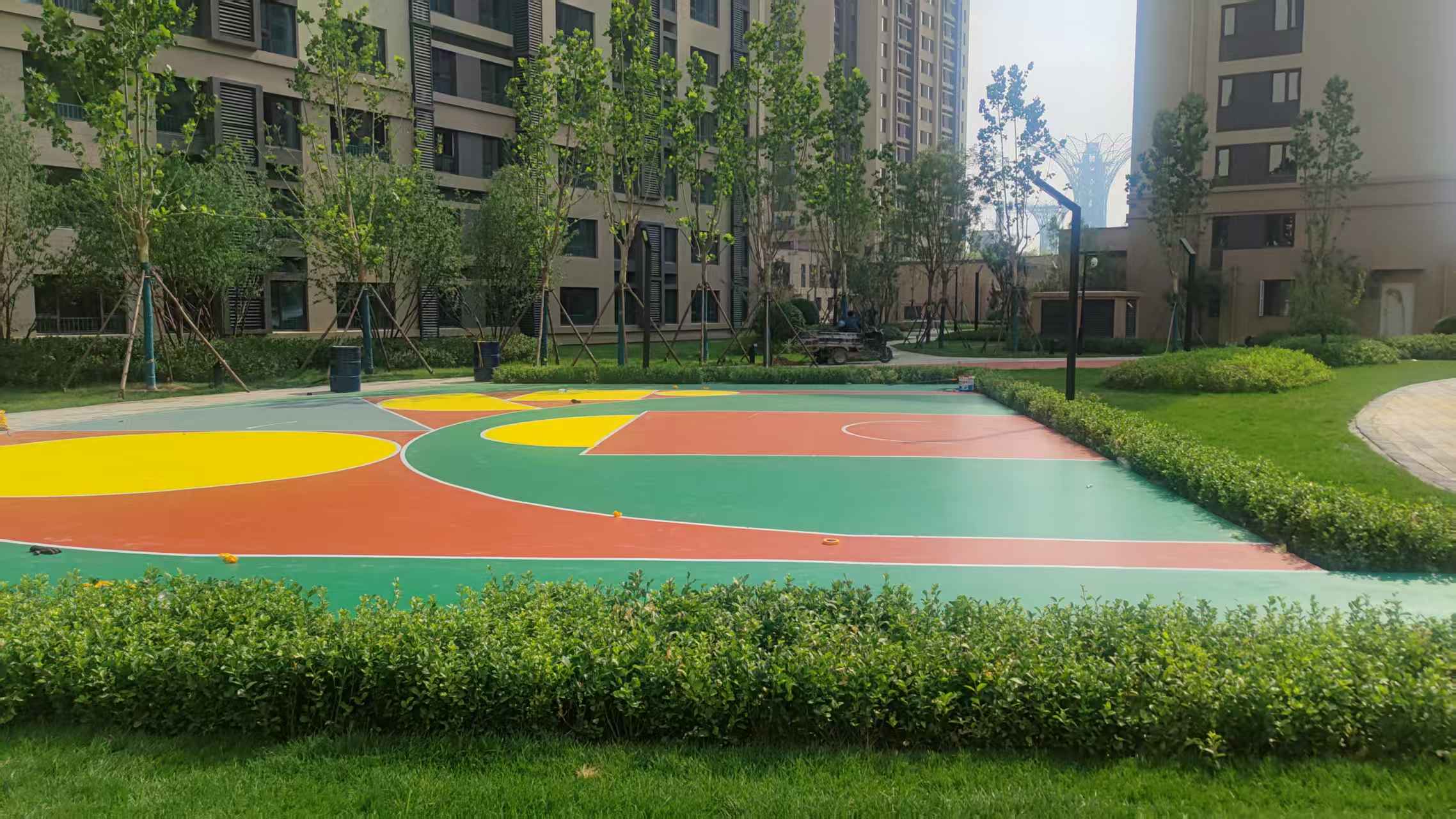 仙桃市自结纹塑胶跑道塑胶地面 - 厂家
